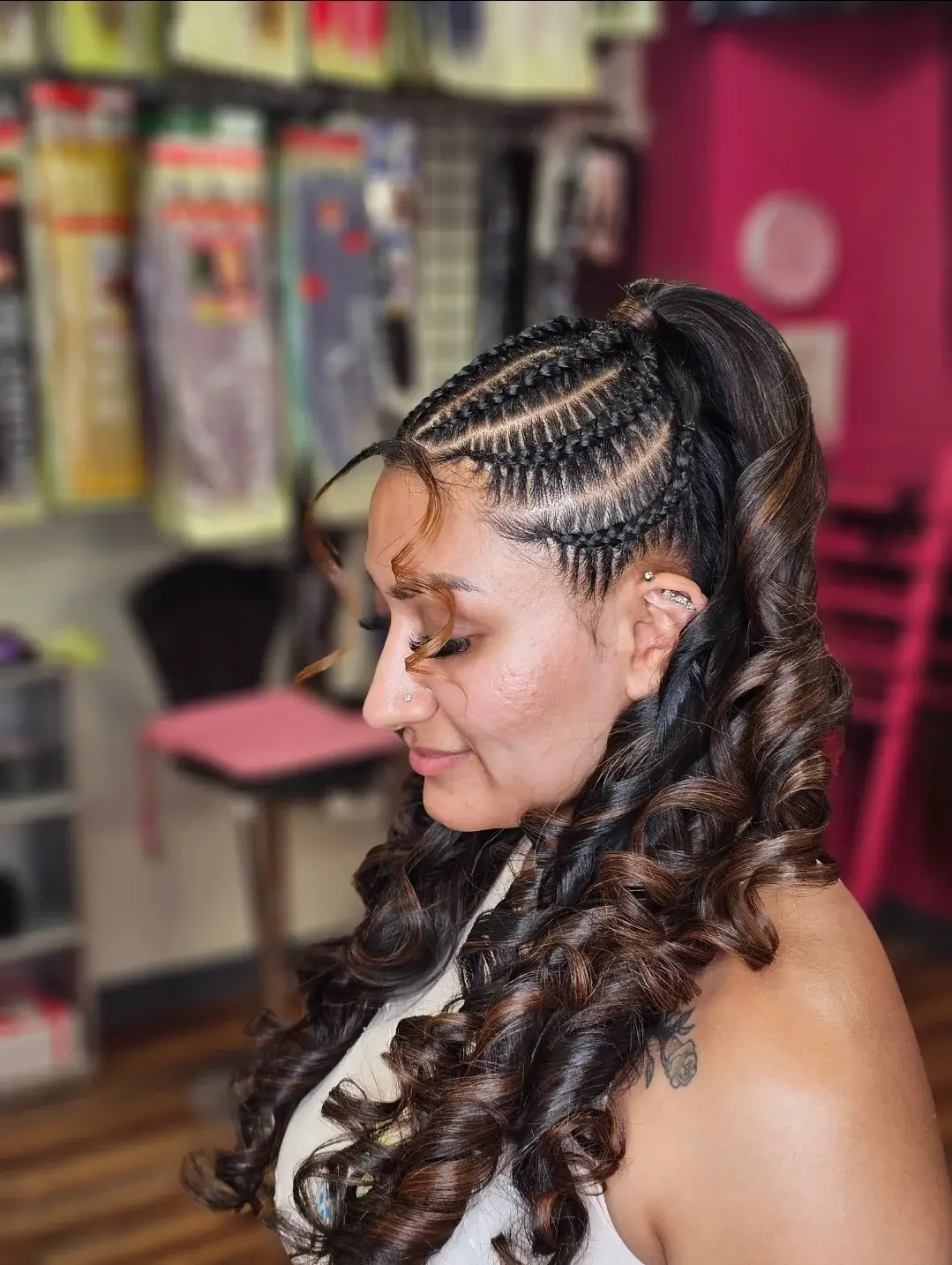 Braids and twists styling