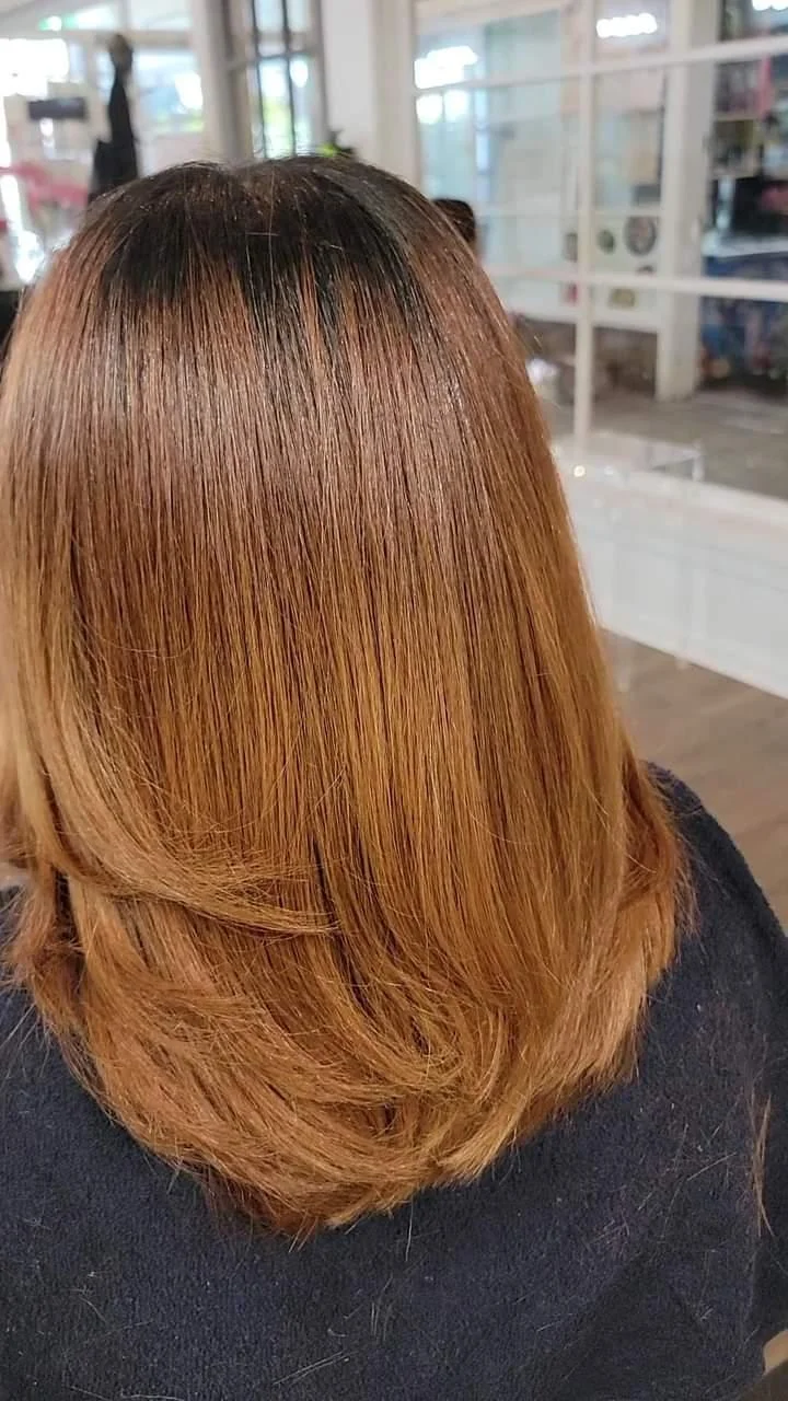 Silk press and natural hair