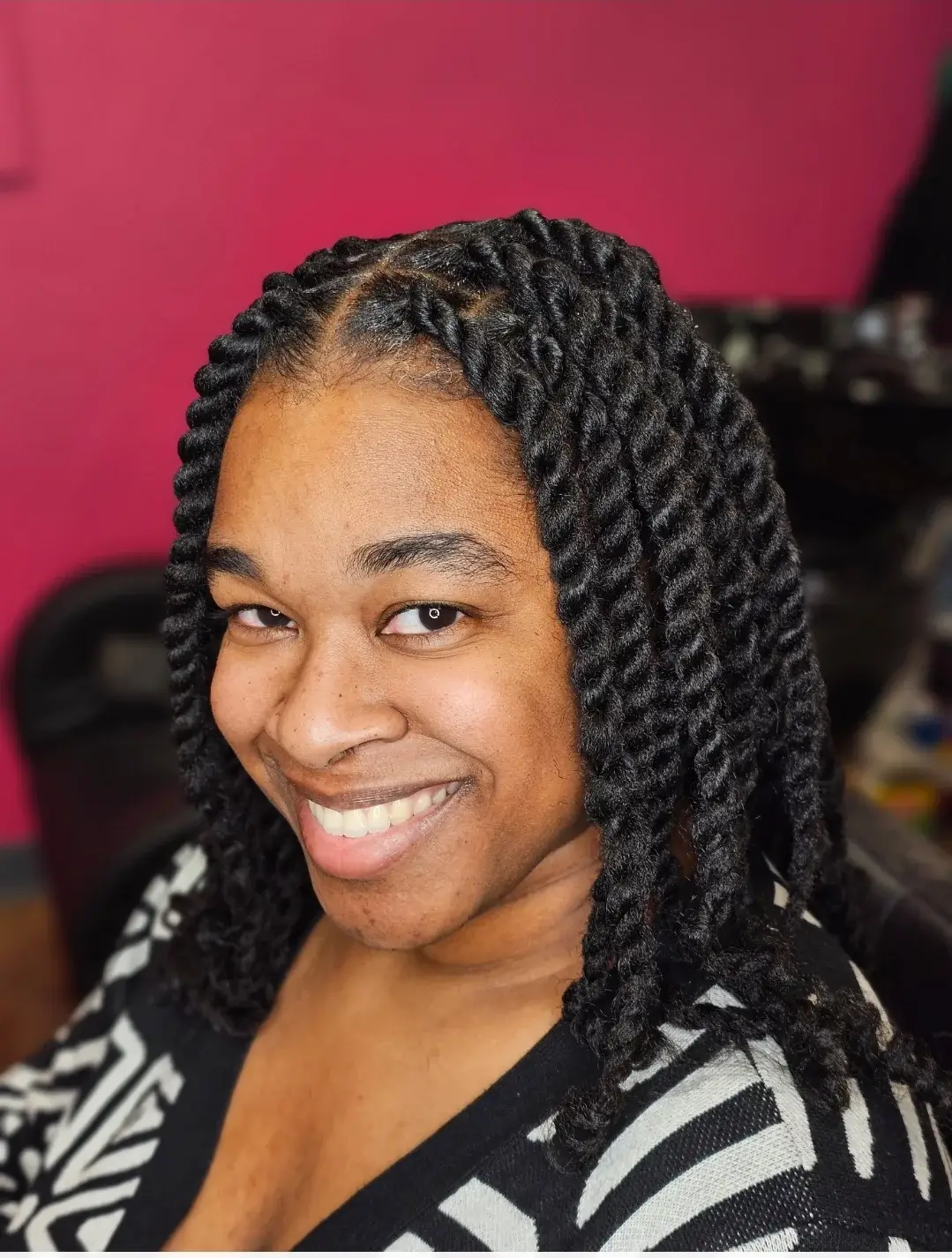 Braids and twists styling
