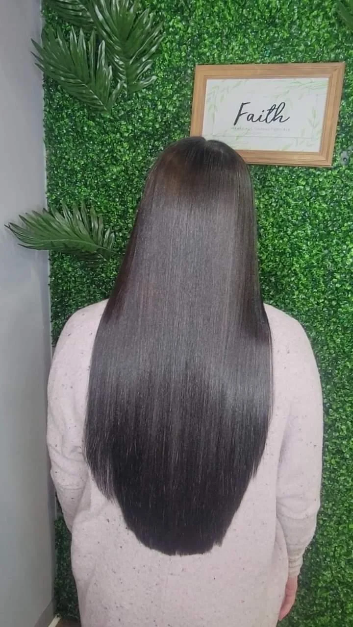 Silk press and natural hair