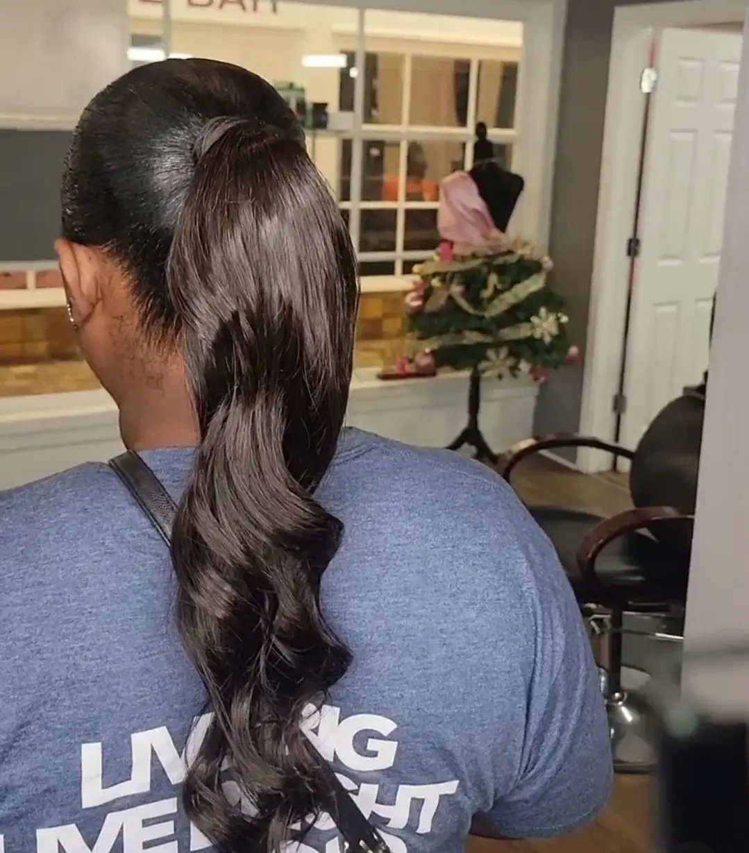 Extensions and ponytails